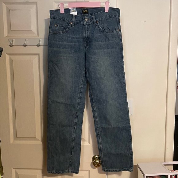 NWT Mens Lee Legendary Regular Fit Straight Jeans Wylie 30 x 30 99% Cotton - Picture 2 of 6